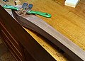 Working The Leg Edges With A Spokeshave